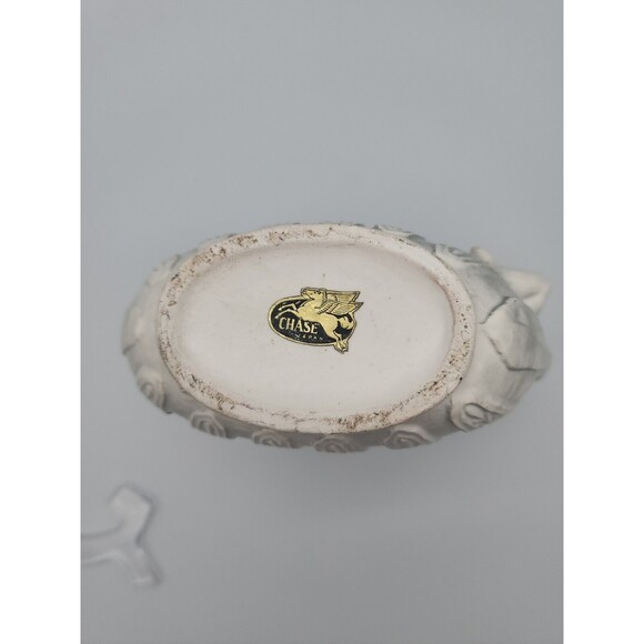 VTG Chase Japan Grey Pitcher Embossed Angel Cherub Planter Vase Victorian - Picture 5 of 12